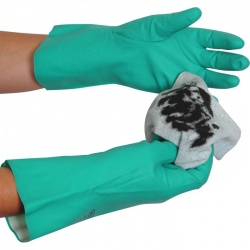 UCi NL15 Chemical-Resistant 13'' Flock-Lined Nitrile Gauntlets
