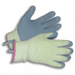 Clip Glove Cosy Chenille So Comfortable Ladies Latex Coated Gardening Gloves