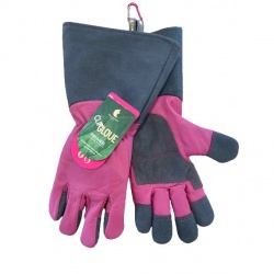 Clip Glove Pruner Ladies Thorn-Resistant Gauntlet Garden Work Gloves