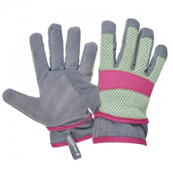 ClipGlove Cool Rigger Ladies' Faux Suede Reinforced Outdoor Work Gloves