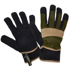 ClipGlove Cool Rigger Men's Faux Suede Reinforced Outdoor Work Gloves