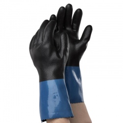 Ejendals Tegera 71000 Chemical Resistant Nitrile/PVC Gauntlets