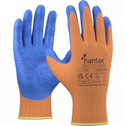UCi Hantex EkoTherm Hi-Vis Latex Winter Work Gloves (Orange)