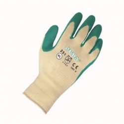 Juba 251 Latex-Coated Yellow/Green Grip Safety Gloves