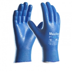 MaxiDex 19-007 Fully Coated Hybrid Anti-Virus Nitrile Work Gloves