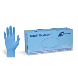 Meditrade NextGen Blue Nitrile Disposable Examination Gloves (Box of 100)