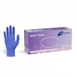 Meditrade Nitril Viola Purple Nitrile Examination Gloves (Box of 100)