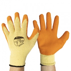 Polyco GH300 Latex Coated Building and Construction Grip Gloves