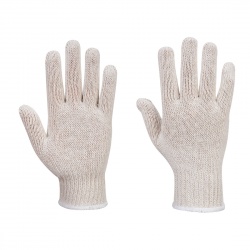 Portwest A030WHR White Knitted Glove Liners (Pack of 300 Pairs)