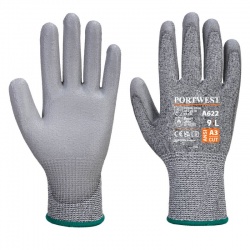 Portwest Level C Cut-Resistant PU Coated Gloves A622G7