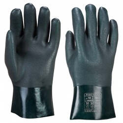 Portwest 27cm Chemical-Resistant PVC Gauntlets A827GN