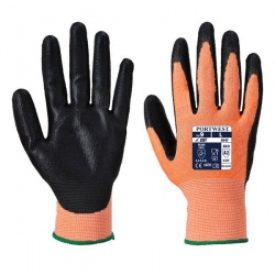 Portwest Amber Cut-Resistant Nitrile Foam Coated Gloves A643