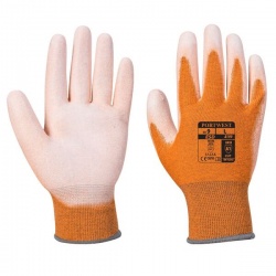 Portwest Anti-Static PU Palm Coated Orange Gloves A199OR