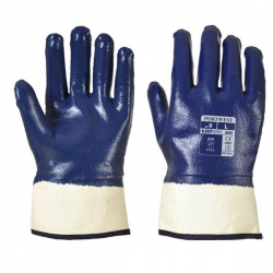 Portwest A302 Nitrile Fully Dipped Safety Cuff Gloves