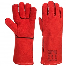 Portwest A505 Red Winter Welding Thermal Gauntlet Gloves