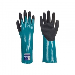 Portwest Nitrile Sandy Grip Chemical-Resistant Gauntlets AP60