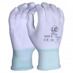 PU-Coated White Precision PCN-W Gloves