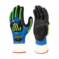 Showa 377-IP Nitrile Foam Hi-Vis Anti-Impact Gloves