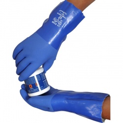 Soft Triple-Dipped Chemical-Resistant 12'' PVC R530 Gauntlets