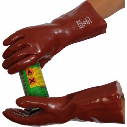 UCi R235 Standard Chemical-Resistant 14'' PVC Gauntlet Gloves