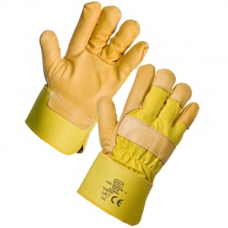 Supertouch Yellow Hide Rigger Gloves 21643