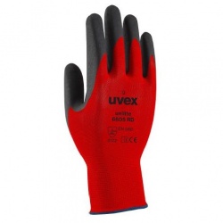 Uvex Unilite Foam RD Red Nitrile-Coated Gloves 6605