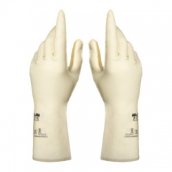 Mapa Vital 175 Chemical-Resistant Blonde Latex Gauntlet Gloves