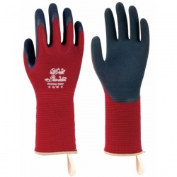 WithGarden Foresta 393 Premium Latex Burgundy Gardening Gloves