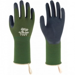 WithGarden Foresta 394 Premium Latex Moss Green Gardening Gloves