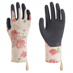WithGarden Luminus 506 Premium Nitrile Rose Patterned Gardening Gloves