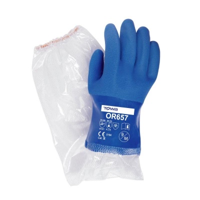 Towa PVC Coated 60cm Chemical Resistant OR657 Gloves and Sleeves