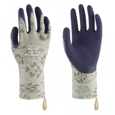 WithGarden Luminus 368 Premium Latex Herb Patterned Gardening Gloves