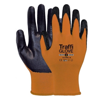 TraffiGlove TG3170 Nitric Cut Level 3 Nitrile Coated Gloves