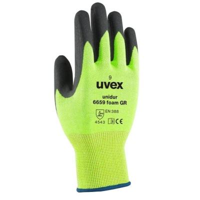 Uvex Unidur 6659 Foam Green Cut Resistant Gloves