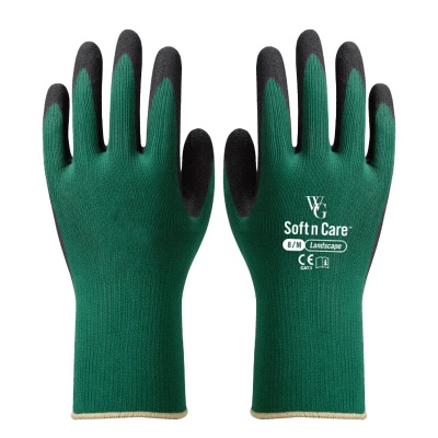 WithGarden Soft and Care Landscape 597 Nitrile Forest Green Gardening Gloves
