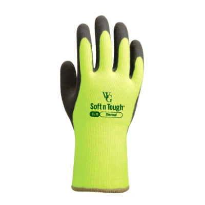 WithGarden Soft and Tough Thermal 375 Lemon Yellow Gardening Gloves
