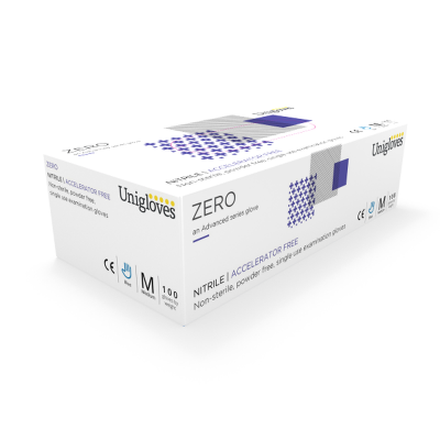 Unigloves Zero GM005 Accelerator-Free Nitrile Gloves
